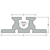 Ronstan Series 22 Luff Groove Mast Track, 3m, Black