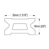 Ronstan Series 30 Ball Bearing Traveller Track, 3m