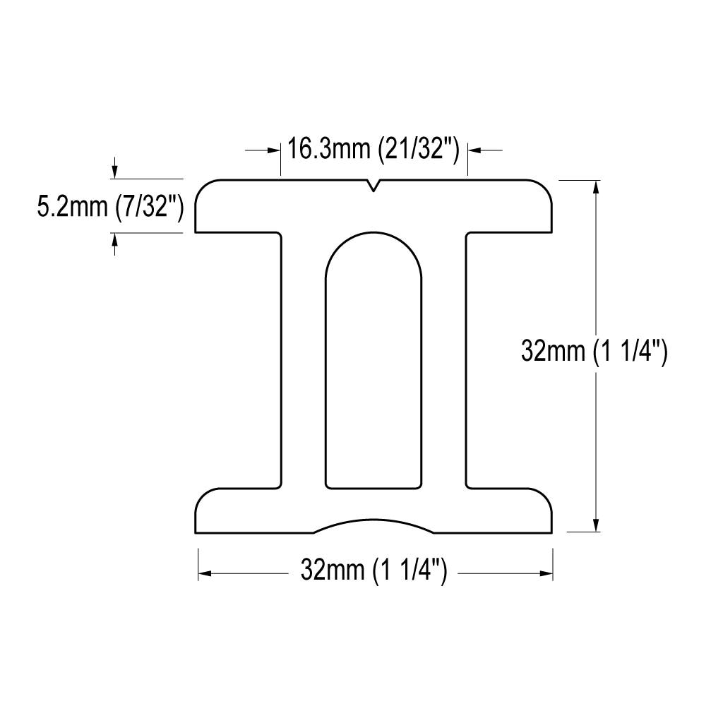 Ronstan Series 32 I-Track, 3m