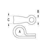 Ronstan Eye Becket 5mm Mounting Hole
