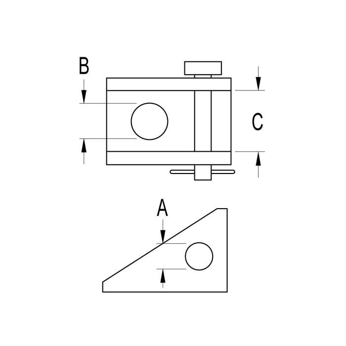 Ronstan Fork Becket 5mm Mounting Hole