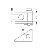 Ronstan Fork Becket 5mm Mounting Hole