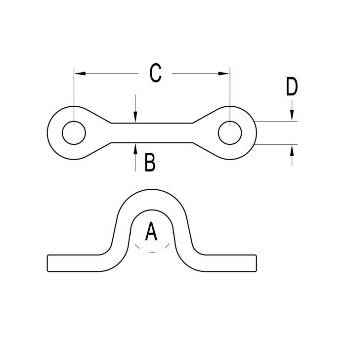 Ronstan Saddle Narrow 18mm Clearance