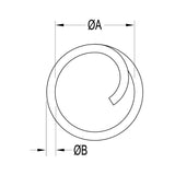 Ronstan Split Cotter Ring 3/8" Diameter
