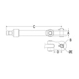 Ronstan Turnbuckle Body & Lock Nut, 3/4" Thread