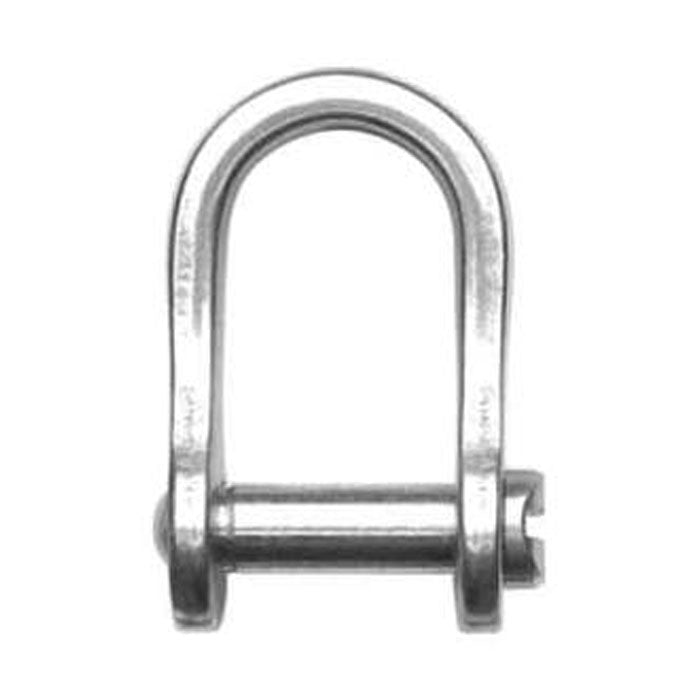 Ronstan Stainless Steel D Shackle 3/16" Pin Slotted Head