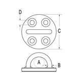 Ronstan Stainless Steel Padeye 72.3mm Base