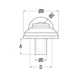 Ronstan Removeable Padeye 55mm Base Diameter