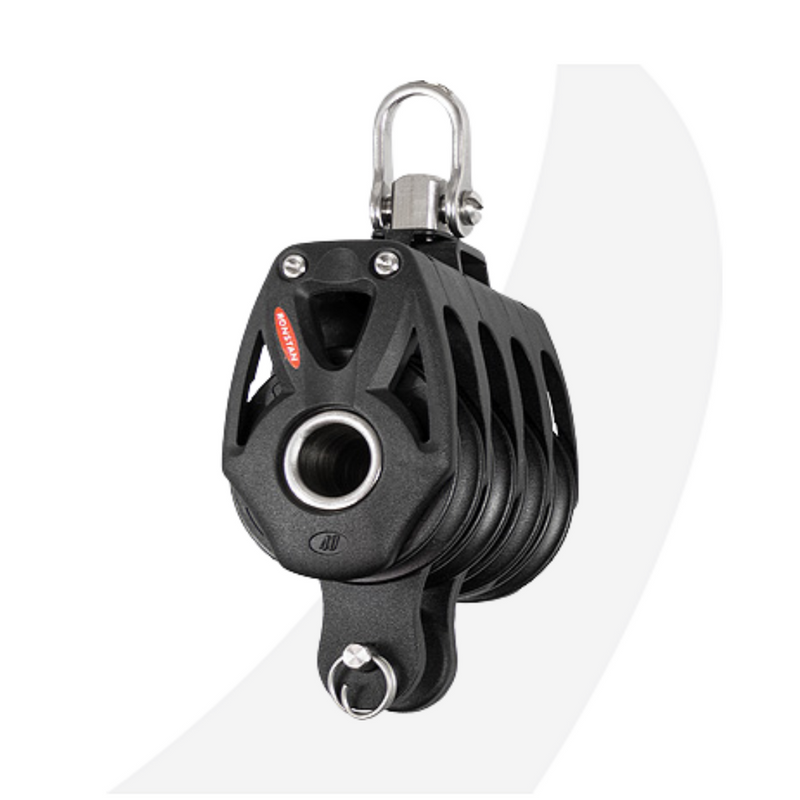 Ronstan S40 BB Orbit Block,Quad,Becket,Swivel Shackle