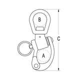 Ronstan Swiveling Small Bail Snap Shackle 110mm