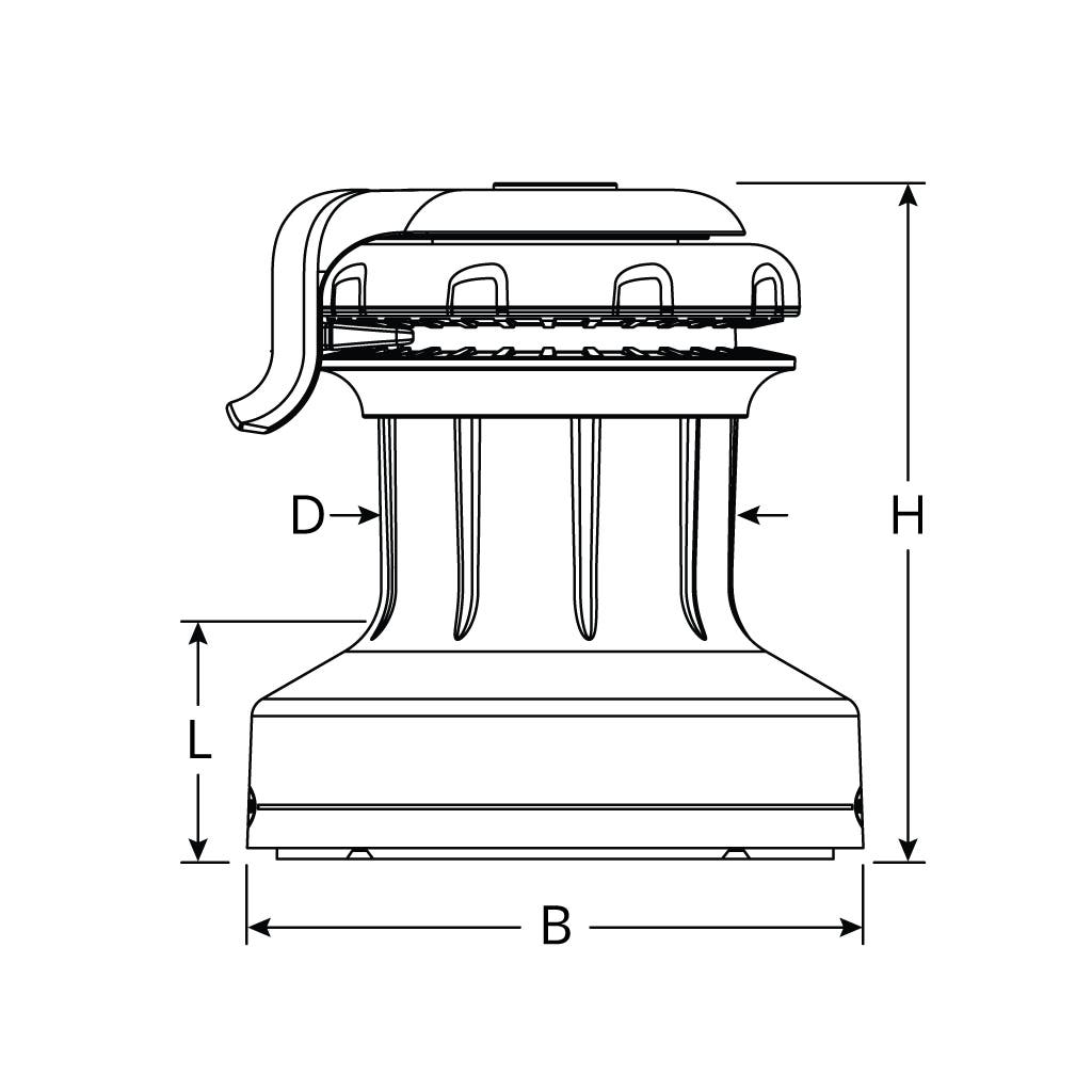 Ronstan 40QT Orbit Winch with QuickTrim