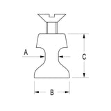 Ronstan Series 22 & 26 Track Slug, 3.5mm x 8.3mm