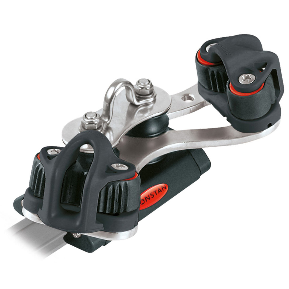 Ronstan Series 19 Traveller Car, 85mm, 4 Control Sheaves, 2 Cleats