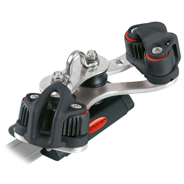Ronstan Series 19 Traveller Car, 85mm, 4 Control Sheaves, 2 Cleats