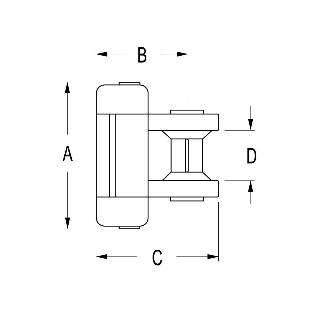 Ronstan Series 19 Intermediate Batten Car, Torlon Bearings