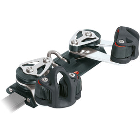 Ronstan Series 22 Traveller Car, 180mm, 4 Control Sheaves, 2 Cleats