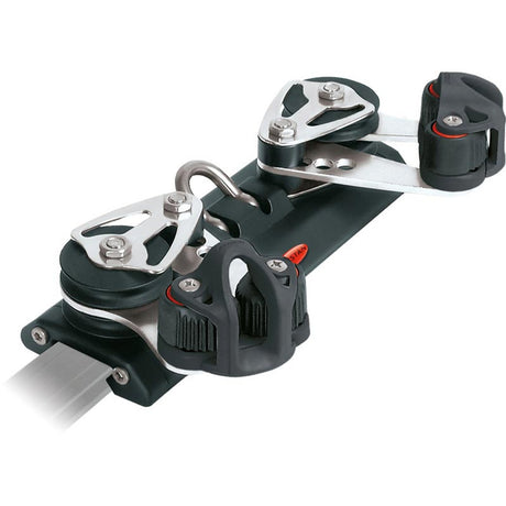 Ronstan Series 30 Traveller Car, 225mm, 4 Control Sheaves, 2 Cleats