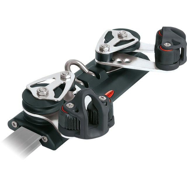 Ronstan Series 30 Traveller Car, 225mm, 4 Control Sheaves, 2 Cleats