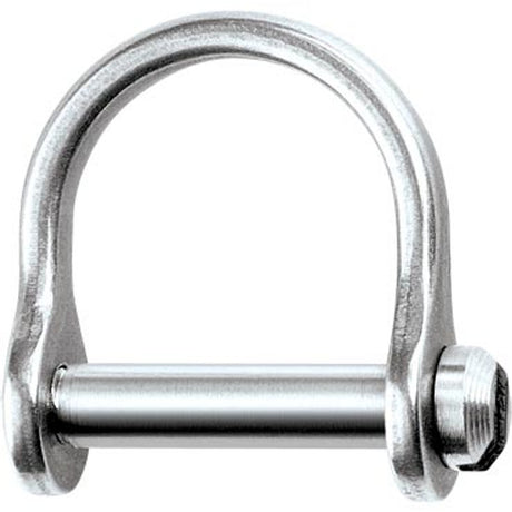 Ronstan Shackle, Wide Dee, Slotted Pin 1/8in, L:12mm, W:9mm