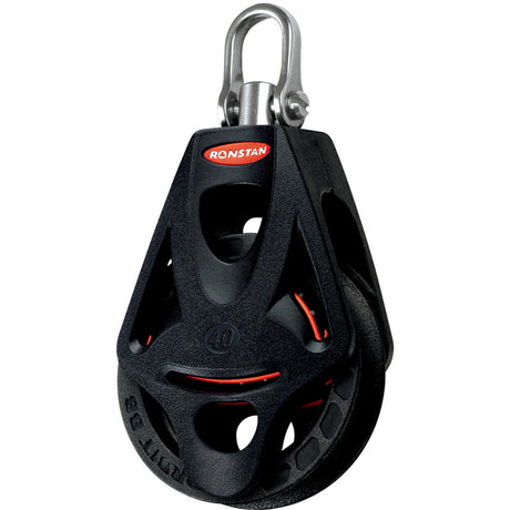 Ronstan Series 40 BB Orbit Block, Single, Becket, Swivel Head