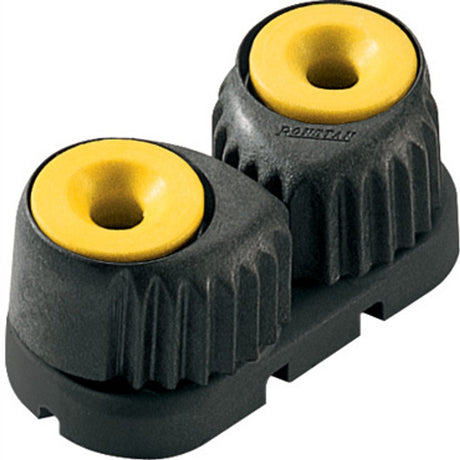 Ronstan Medium 'C-Cleat' Cam Cleat Fluoro-Yellow, Black Base