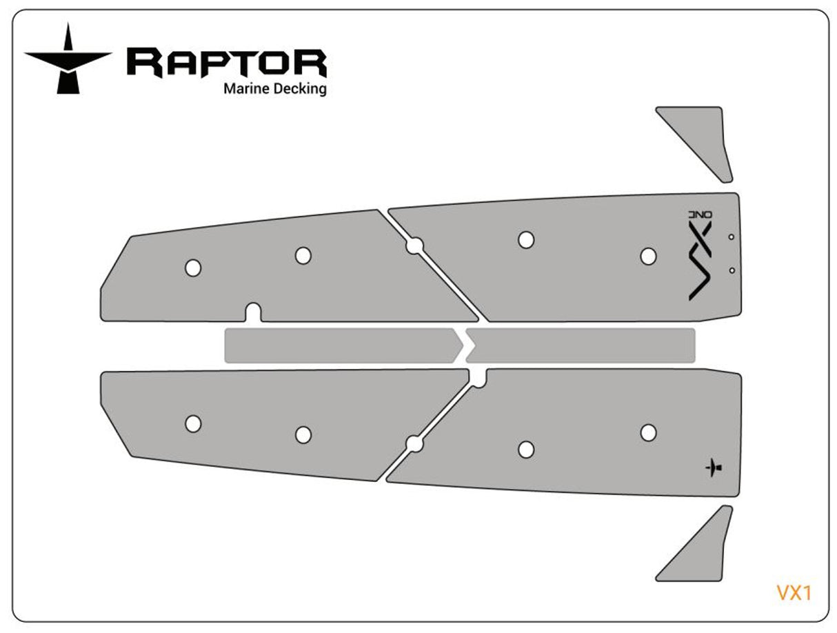 VX One Soft Deck Raptor Padding Single Color 6mm Duo Color