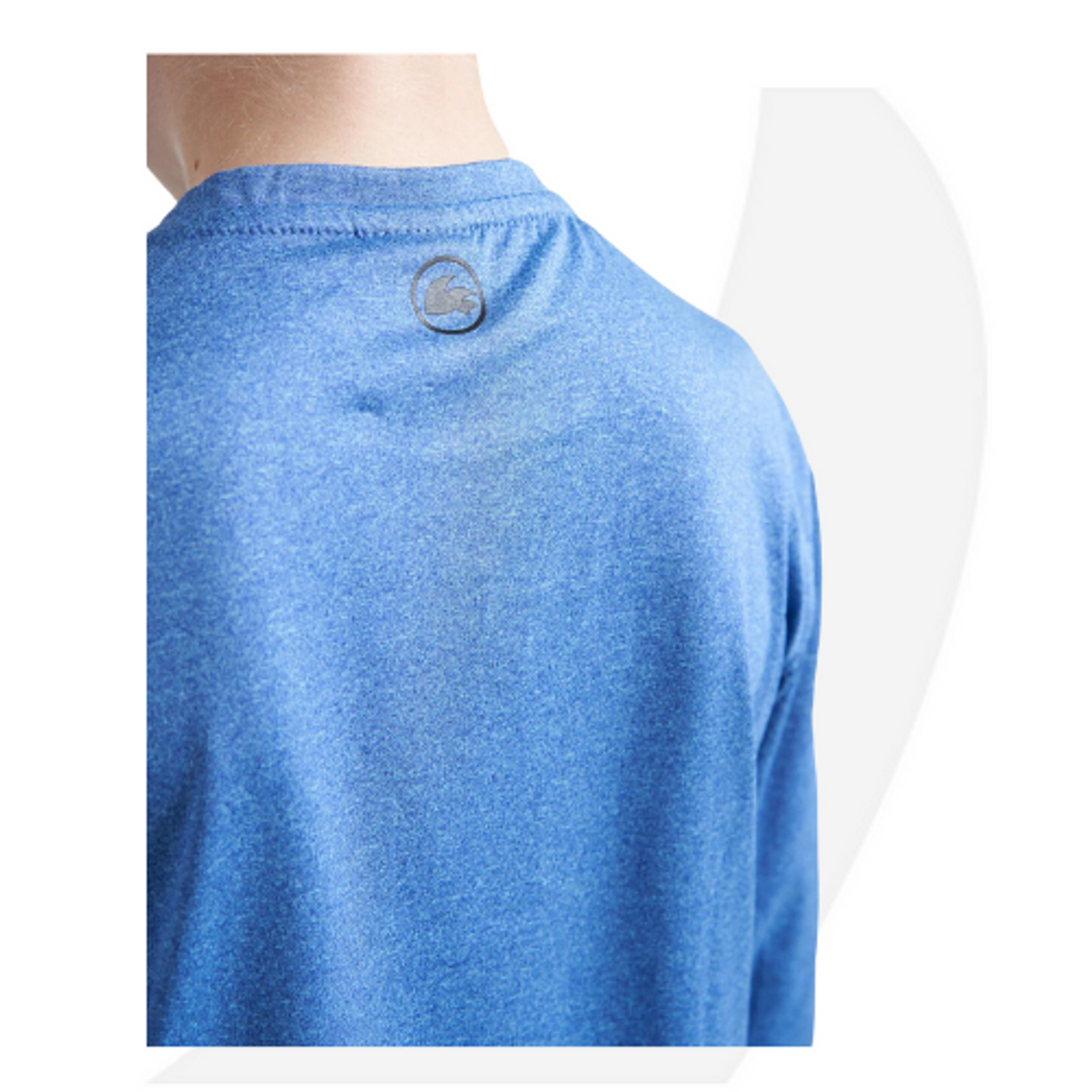 Rooster Junior Quick-Dry UVF50+ Tech T-Shirt. Blue, Khaki, Gray, White.