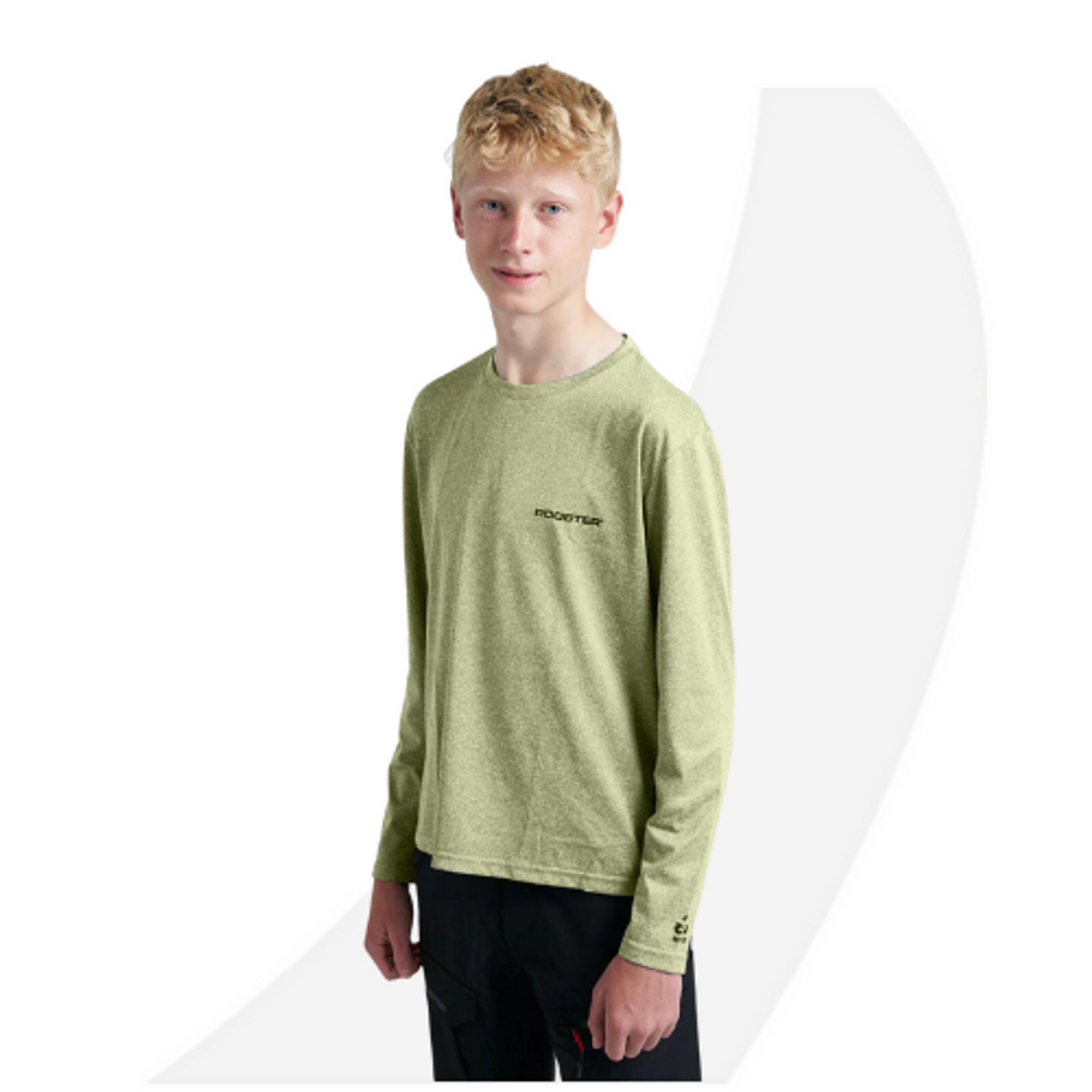 Rooster Junior Quick-Dry UVF50+ Tech T-Shirt. Blue, Khaki, Gray, White.