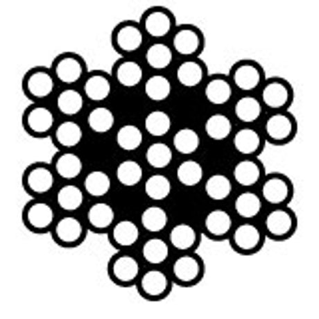 Lifeline Cable White Vinyl Coated,  7x7 SS 3/16" X 5/16"