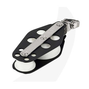 Schaefer Aluminum Fiddle Block with Swivel Shackle