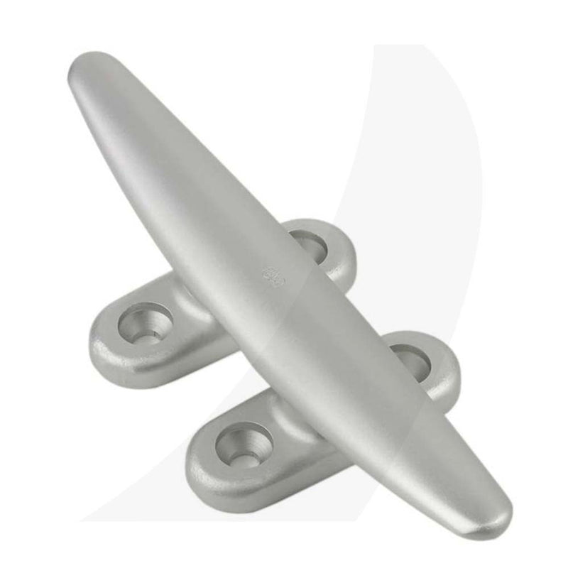 Schaefer Cleat, 4 Hole Deck, 10"(254mm), Silver