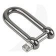 Schaefer Long D Shackle, 3/16"(5mm) Pin