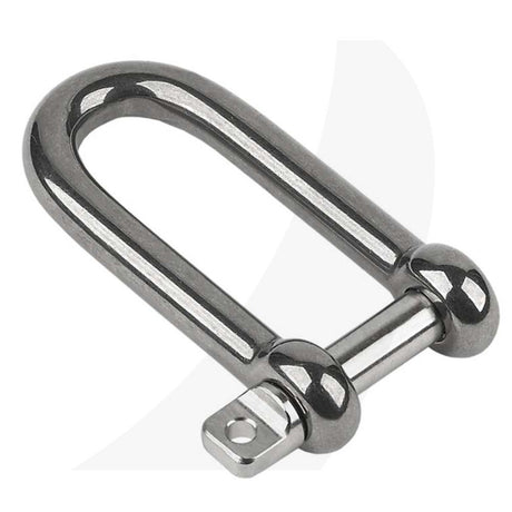 Schaefer Long D Shackle, 1/4"(6mm) Pin