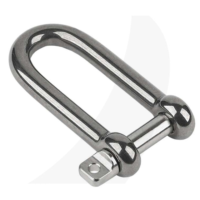 Schaefer Long D Shackle, 1/4"(6mm) Pin
