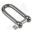 Schaefer Long D Shackle, 5/16"(8mm) Pin