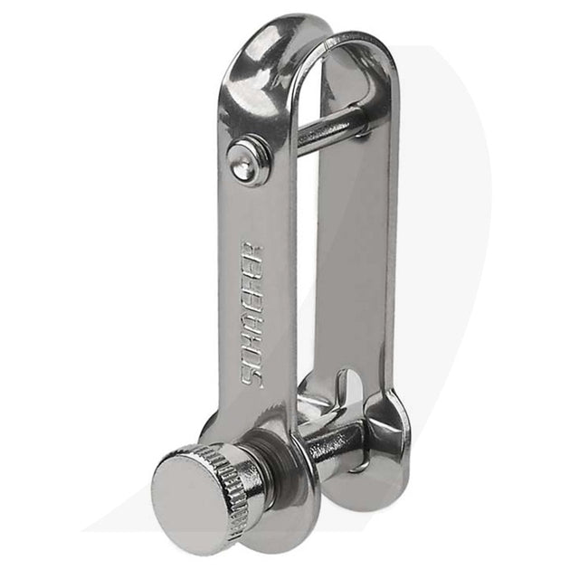 Schaefer Halyard Shackle, Long Retainer, 1/4"(6mm) Pin