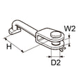 Selden Toggle dia. 8 T/F Rodkicker Assembly