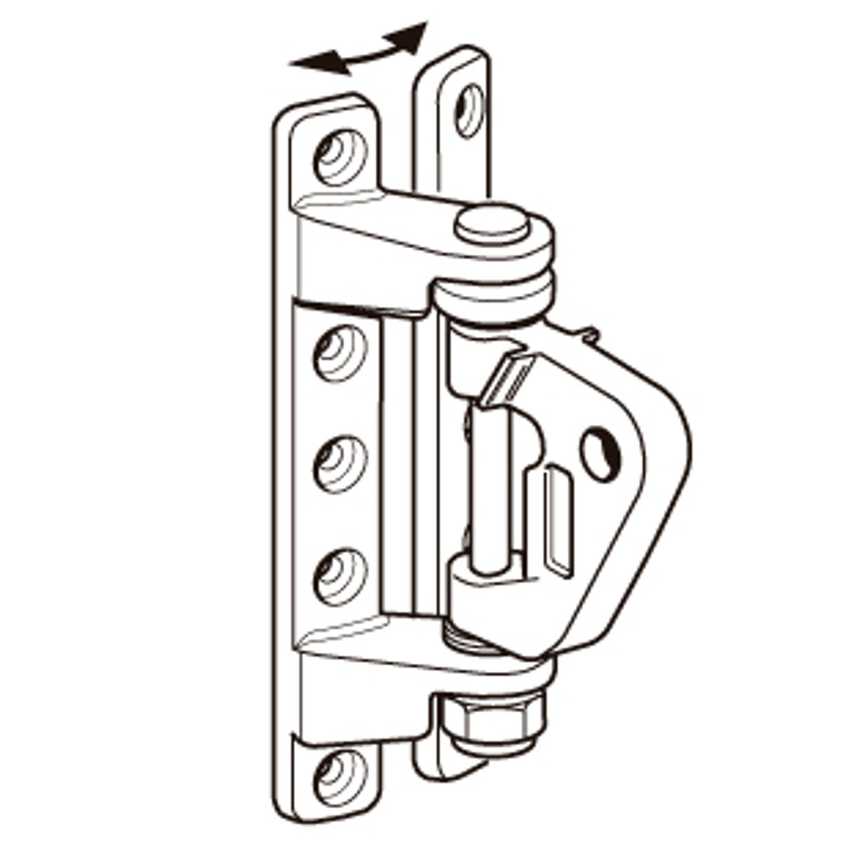 Selden Kicker Bracket 80 Adjust.+SCREWS