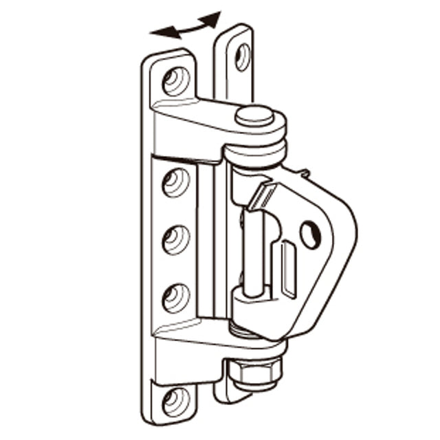 Selden Kicker Bracket 80 Adjust.+SCREWS