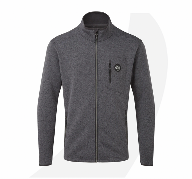 Gill Men's Knit Fleece Jacket Ash