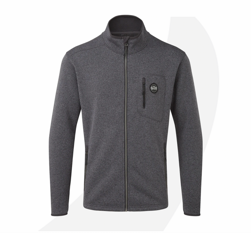 Gill Men's Knit Fleece Jacket Ash