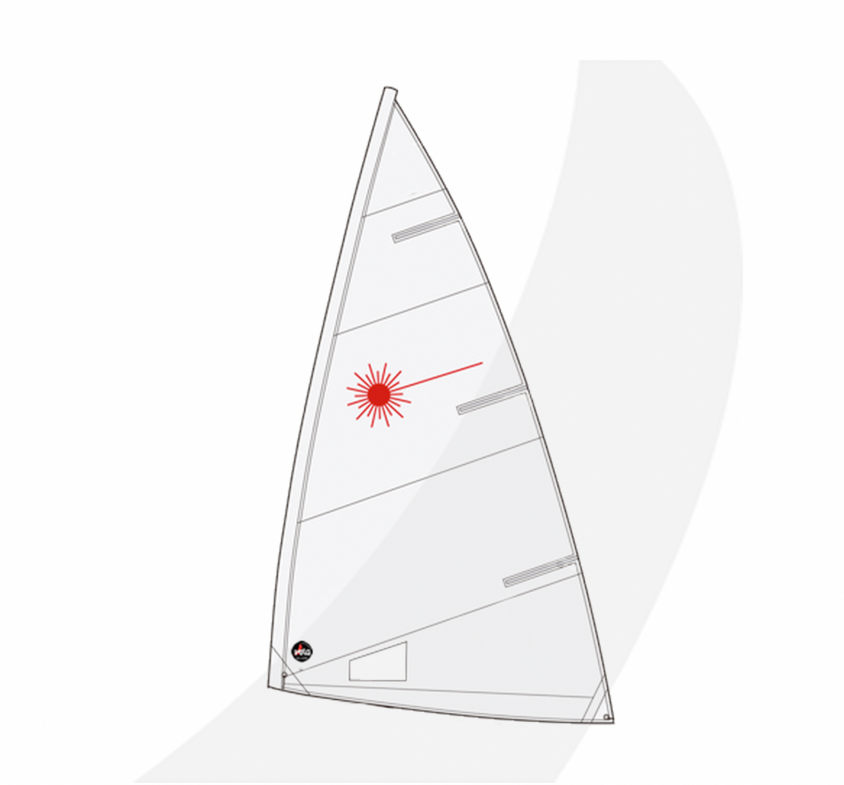 VST Laser 4.7 Training Sail (battens included)