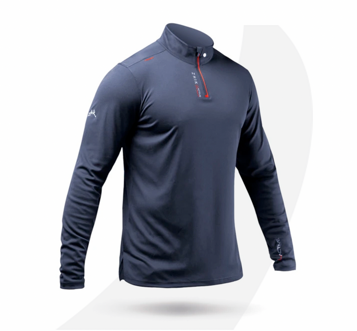 Zhik Mens UVActive High Collar 1/4 Zip Top - Navy