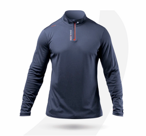 Zhik Mens UVActive High Collar 1/4 Zip Top - Navy