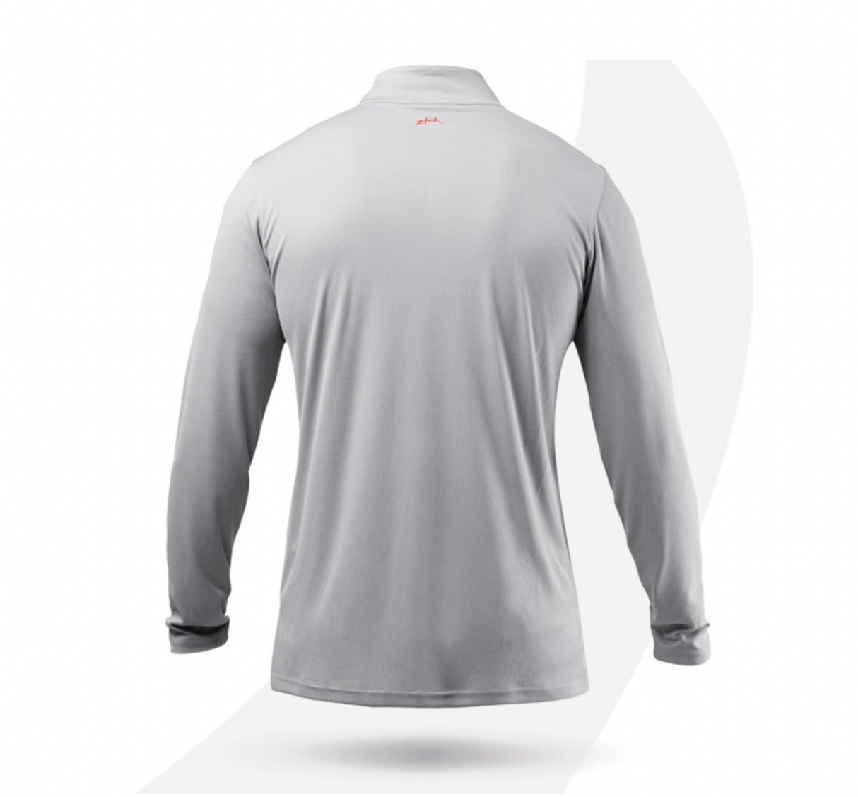 Zhik Mens UVActive High Collar 1/4 Zip Top - Grey