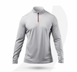 Zhik Mens UVActive High Collar 1/4 Zip Top - Grey