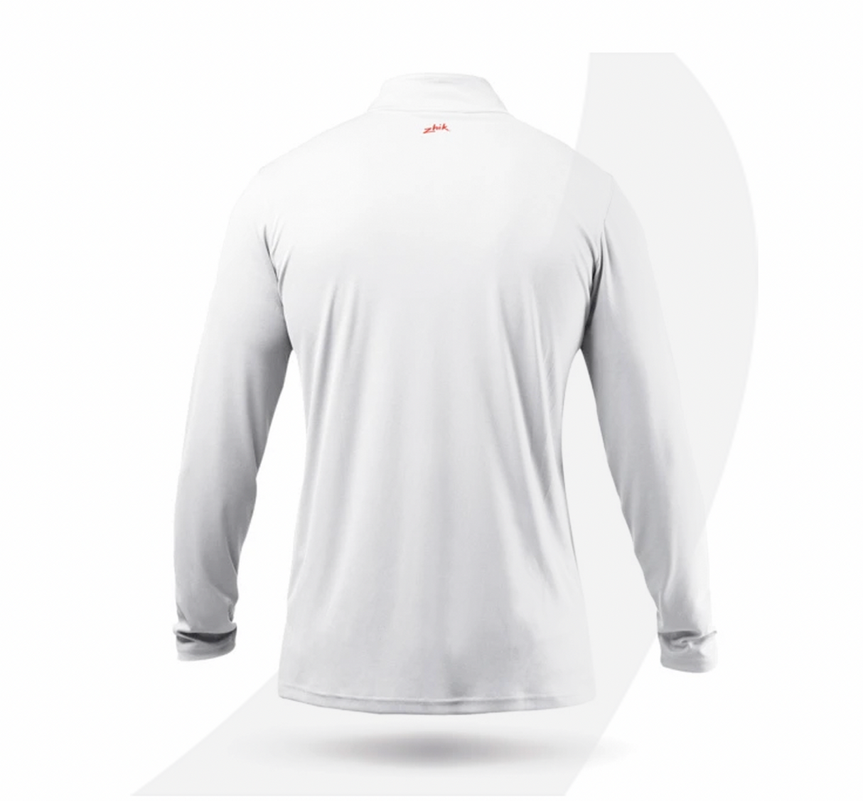 Zhik Mens UVActive High Collar 1/4 Zip Top - White