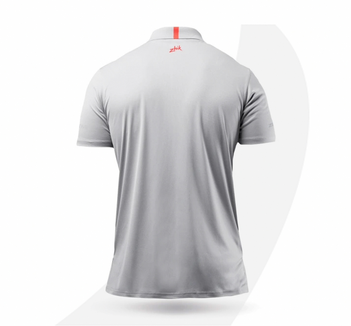 Zhik Mens UVActive Zip Sports Polo - Grey