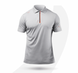 Zhik Mens UVActive Zip Sports Polo - Grey