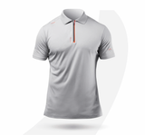 Zhik Mens UVActive Zip Sports Polo - Grey
